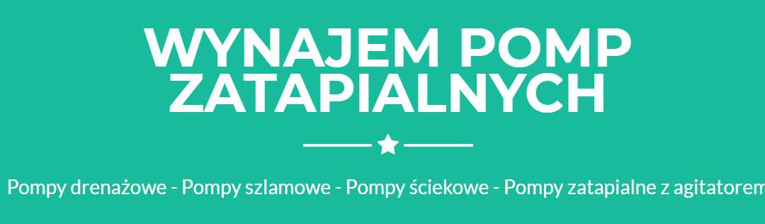 Wynajem pomp!